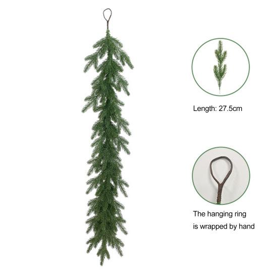 2 шт. Искусственная гирлянда из сосновых иголок, реалистичные сосновые ветки ручной работы, праздничная подвесная зелень