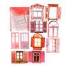 10pcs Vintage Hollow Window Collage Cards Stickers Pack DIY Diary Junk Journal Decoration Label Sticker Album Scrapbooking