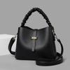 Chic Bucket Bag For Women 2023 Trendy Soft Pu Leather Shoulder Crossbody Style