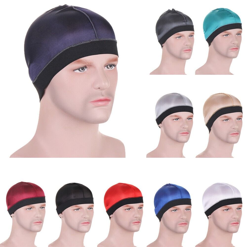 Дышащие мужские шапки Durag, эластичные многоцветные кепки Durag, капот, волнистые кепки, мужские