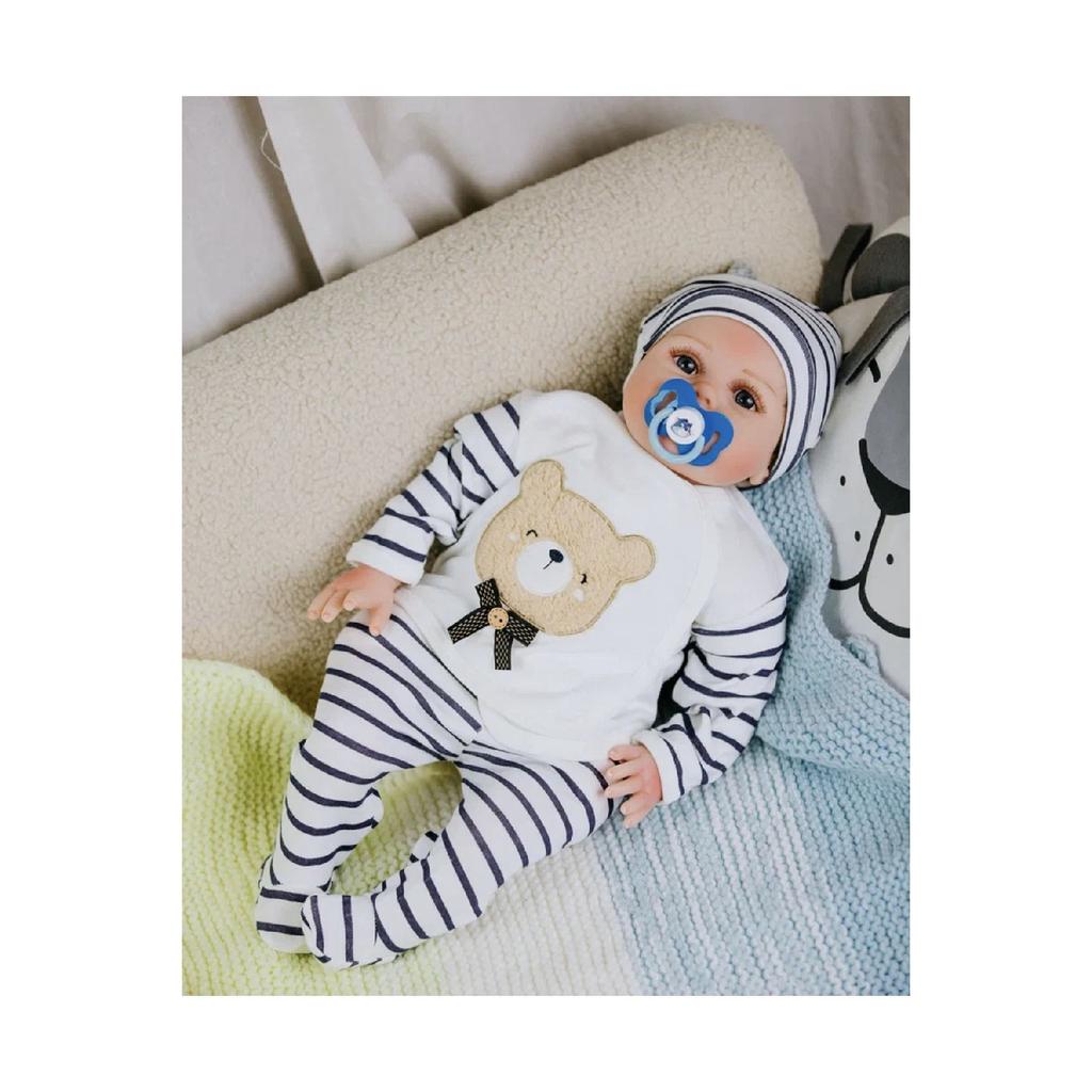 New Season Boxed 5-piece Hospital Discharge Set With Teddy Bear Baby Boy Newborn Outfit