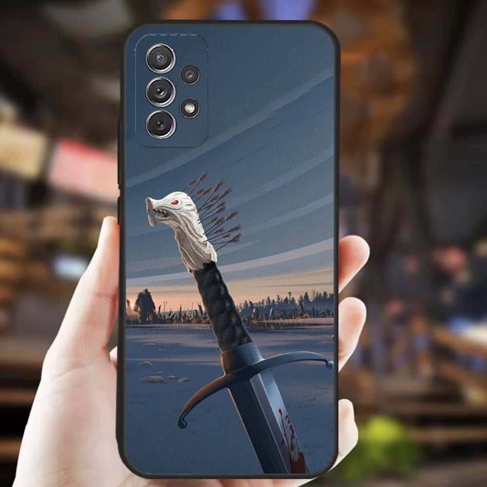 Winter Coming S-Stark Phone Case For Samsung S25,S24,S21,S22,S23,S30,Ultra,S20,Plus,Fe,Lite,Note,10,9,5G Black Cover