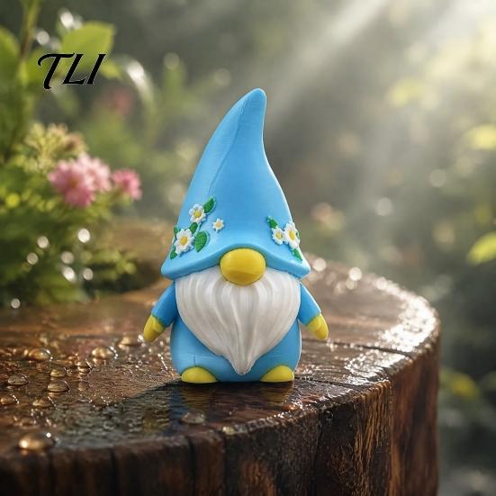 Декоративные фигурки для патио 2 шт. Статуэтка гнома, 3D-печатная безликая фигурка гнома для сада, Милые фигурки для стола и улицы, Декор для микроландшафта для