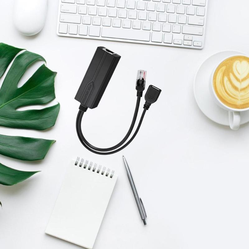 Reliability USB POE Splitter POE Power Supply Converters with USB Interfaces,48V to 5V Stable Output Energy Saving