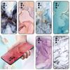 Vintage Colored Marble Phone Case For Xiaomi Redmi Note 7 8 9 10 Lite 11 11E 11T 12 Pro 11S 4G 10T 5G 8T 9S 10S TPU Black Cover