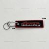 YNEPB1 Embroidery Wings Car Keychain for Honda Cars & Motorcycles Double Sided Key Fob Holder Jewelry
