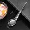 1 шт., ложки для супа из нержавеющей стали, домашняя кухня, ковш, емкость, серебряная зеркальная полированная посуда для кофейной посуды
