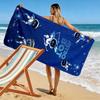 ASTRO BOT Print Beach Towel, Large Soft Quick Dry Towel for Beach Camping Swimming