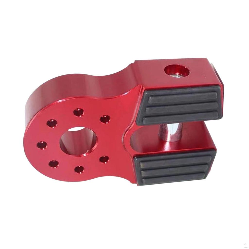 Winch Shackle Mount Drag Hook Connector Sturdy Strong Automotive Towing Tool Aluminum Alloy for