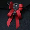 Men's Jewelry Accessories Rhinestones Bow Brooch Crystal Necktie Suit Shirt Collar Pin Bow Tie