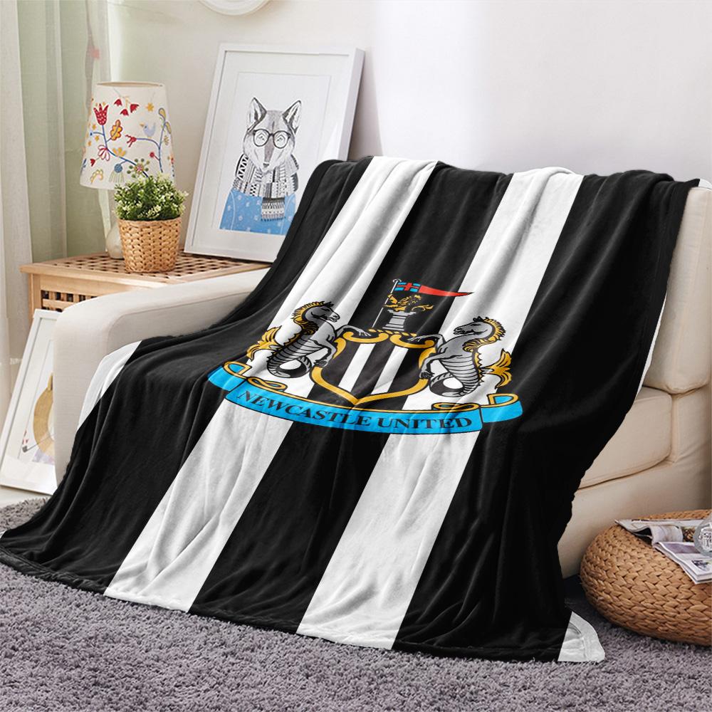 1Pc Newcastle United Print Flannel Blanket High Quality Warm Comfortable Cover for All Seasons Perfect for Gifts Home Decor