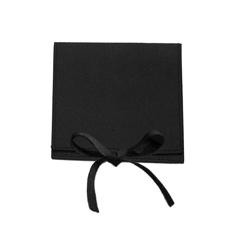 Jewelery Gift Bag Microfiber Jewellry Pouch with Ribbon Envelope Gift Packaging Organizer Bag for Earrings Necklace