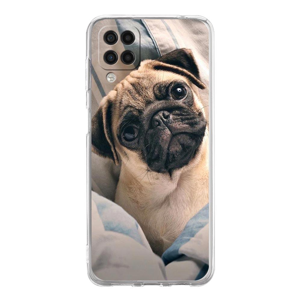 Милый мопс чехол для телефона Samsung Galaxy A13 A33 A35 A55 A73 A53 A23 A51 A71 A21S A12 A31 A41 A05s A03S A15 A25 A32 5G