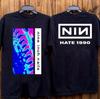 Винтажная футболка группы NIN Nine Inch Nails 1990 года Унисекс