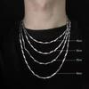 Fashion High-end New Titanium Steel Necklace Melon Chain Stainless Steel Chain Men and Women Fashion Necklace Gift