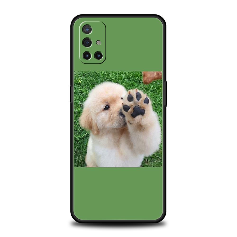 Cute Puppy Cat Phone Case For OnePlus 12 11 10 9 8 7 7T Pro 12R 10R 9RT 9R 8T Nord N100 N200 N10 2T CE 2 5G Soft Black Cover