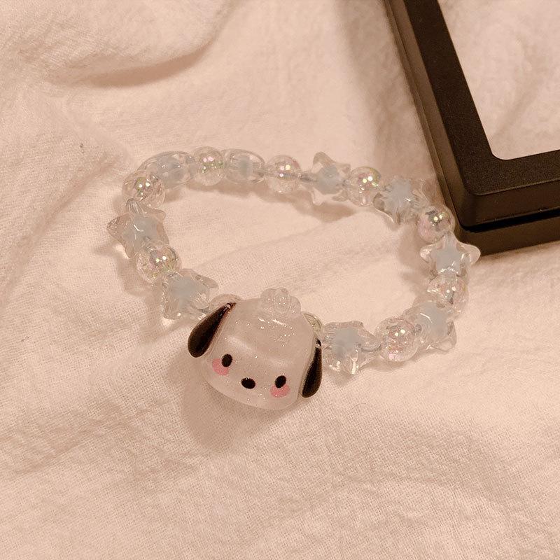Sanrio Куроми Милый Аниме Мультфильм Браслет для Пары Подарок на День Рождения Ювелирные Аксессуары Кольцо для Волос Резинка для Волос Подарок Девочке