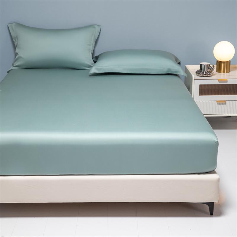 Простыня на резинке Tencel Four Seasons: Дышащий, Охлаждающий Наматрасник Телесного Цвета для Односпальных/Двуспальных Кроватей.