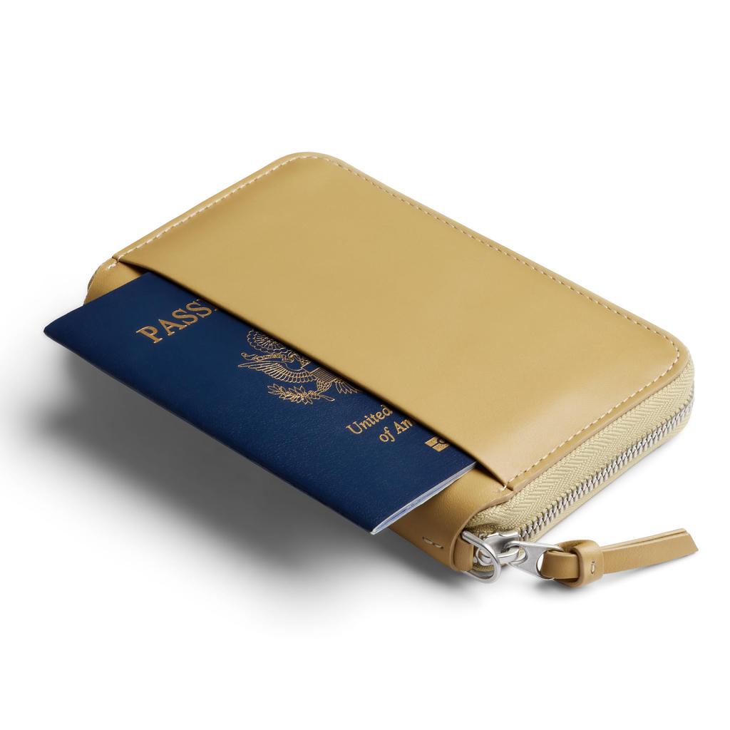 Кошелек-фолио Кожаный кошелек Двухсложный кошелек Компактная сумка-клатч Вмещает и мелкие предметы, используемые каждый день Горчичный [Bellroy] карты, купюры, монеты, -