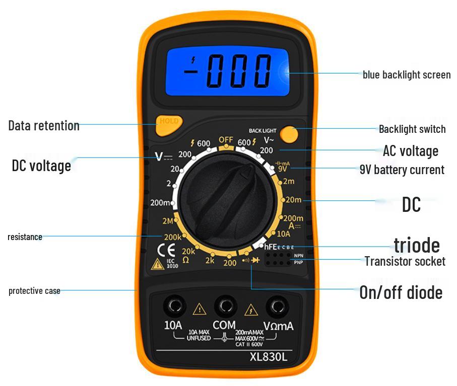 Multifunction Digital Multimeter XL830L 9205 Now Available