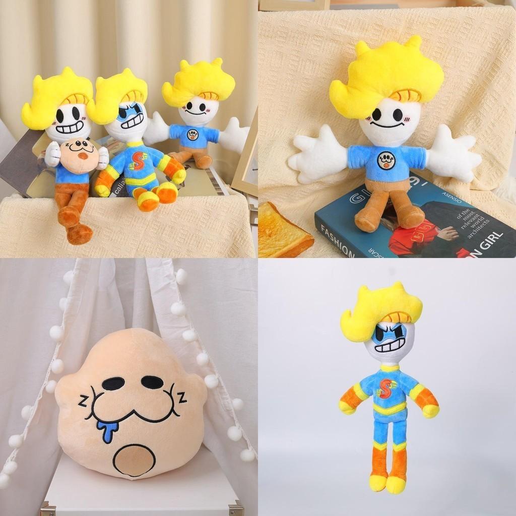 Bryson And Ham Plushie Super Boy With Yellow Hair Customizable Short Plush Toy