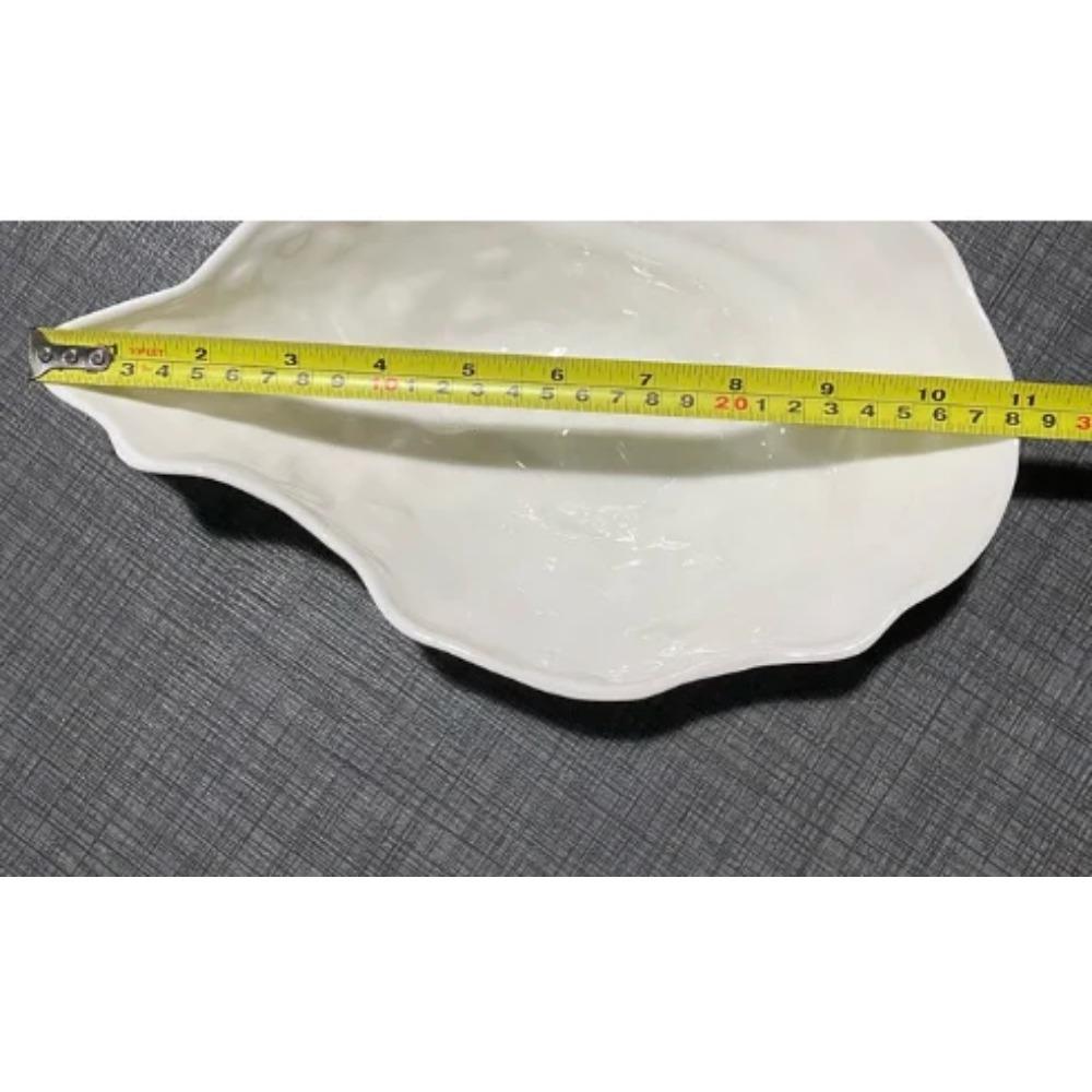 Белая керамическая миска Oyster Гостиничная посуда Обеденная тарелка Фруктовая тарелка Салатница Десертные миски Миски для смешивания холодных закусок Поднос для димсамов