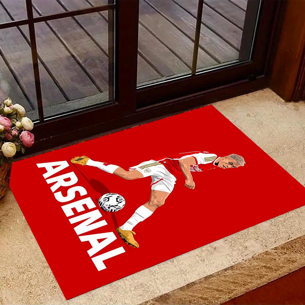 Ronaldo's Brazil Legend Themed Anti-Slip Rugs - Polyester Home Decor, Suitable for Bedrooms, Living Rooms, Doorways, Studios, and Decorations