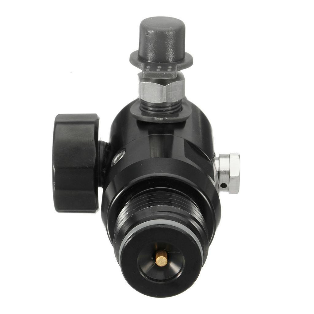 New 4500psi Paintball Valve Regulator Input HPA Air Tank Regulator Output 1800psi 5/8''''-18UNF Threads Black
