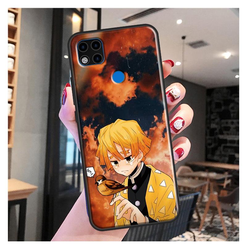 Чехол Zenitsu Demon Slayer для Xiaomi Redmi Note 10 Pro Note 9 Pro Note 11 Pro 8T 9S 10S 10 9A 9T 9C