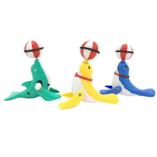 Wind-up Toy Interactive Kids Wind-up Seal Toy No Batteries Required Clockwork Winding Toy for Children