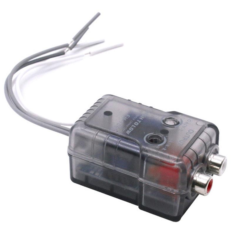 High Level Speaker Signal To Low Level Rca Adapter Car High To Low Subwoofer Converter
