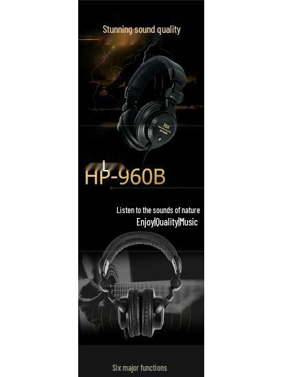 HP-960B Профессиональные закрытые мониторные наушники для DJ, компьютера, мобильного телефона, звуковой карты, стриминга и студийной записи