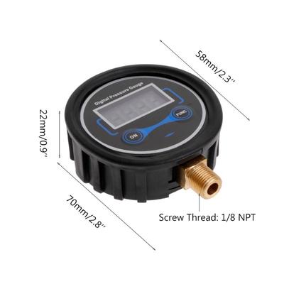 0-200PSI ЖК-цифровой манометр для шин автомобиля авто мотоцикла шины воздуха PSI метр 1/8in NPT