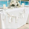 Faux Pearl Bowknot Banner Hanging Pendant Reusable Bow Beaded Garland  Birthday Decor