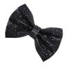 Rhinestone Bow Iron Patch Delicate Retro Bow Decor for Clothing Bag Jacket Shoes Black