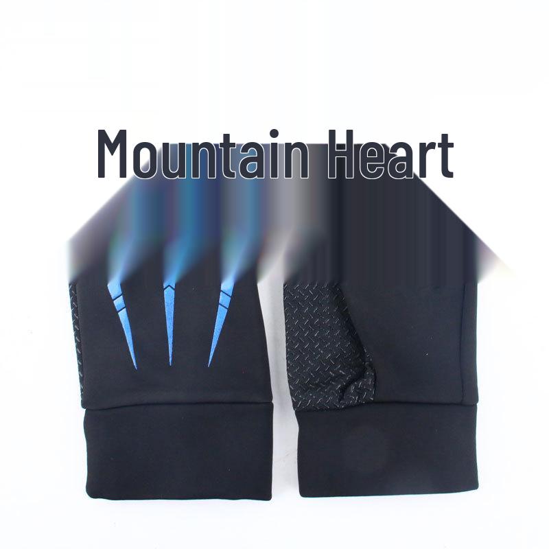 Мужские ветрозащитные перчатки для рыбалки с сенсорным экраном - Теплый бархат, нескользящие, износостойкие для осенне-зимних видов спорта