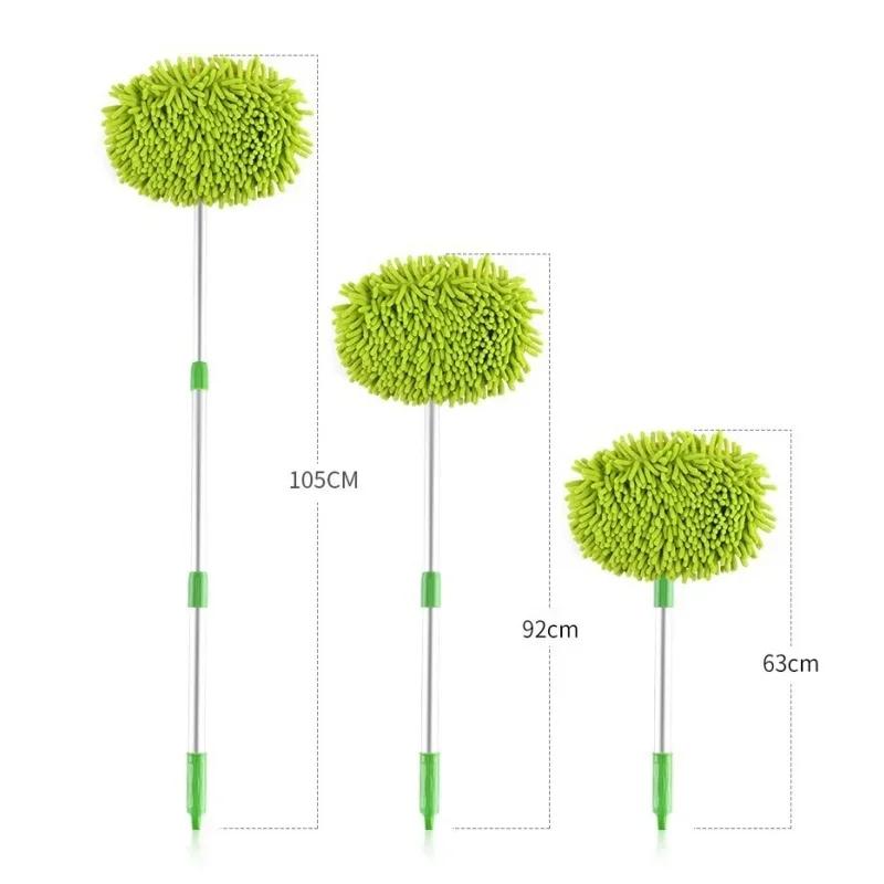 Car Cleaning Brush Detailing Long Handle Super Absorbent Car Wash Brush Telescoping Adjustable Cleaning Mop Auto Accessories