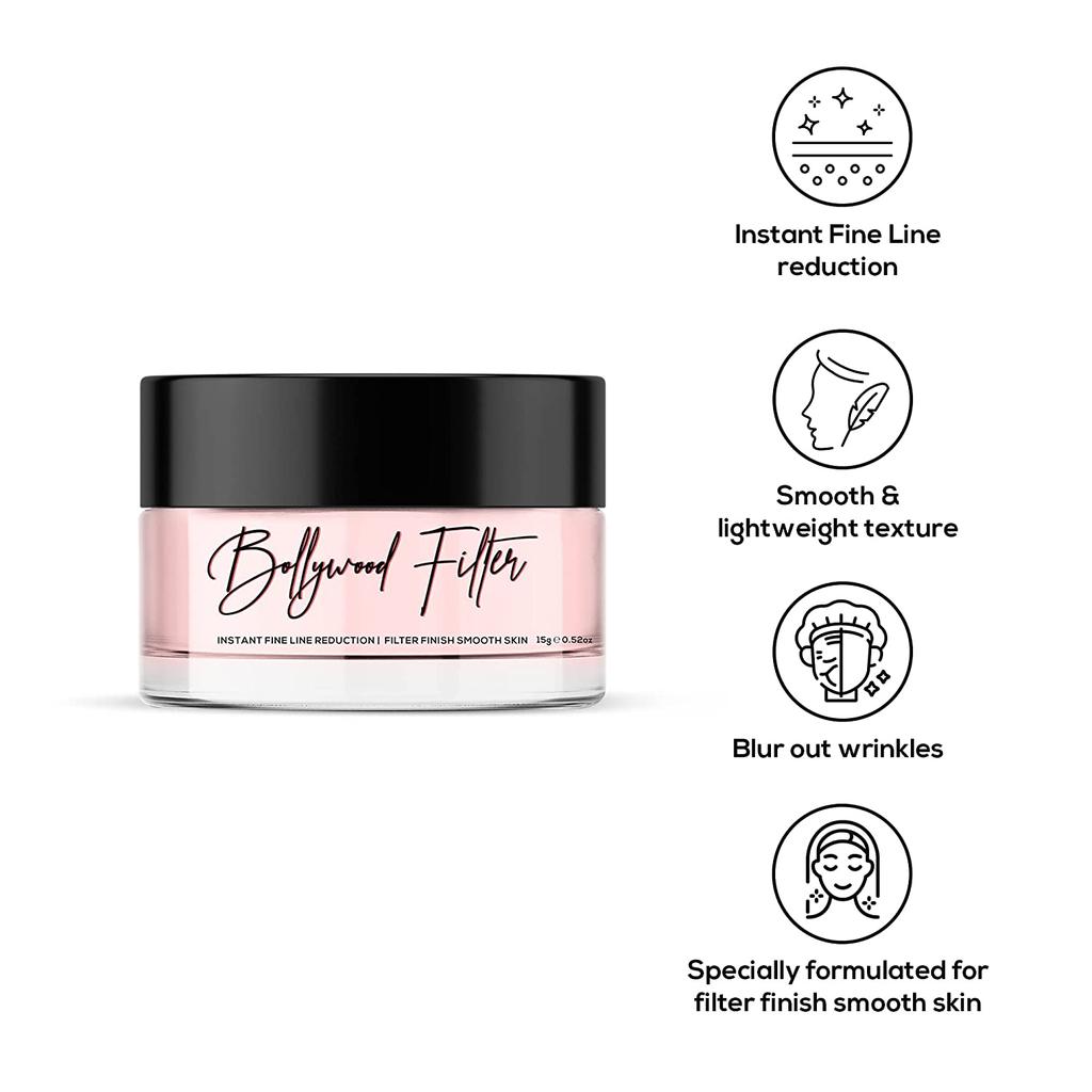 RENEE Bollywood Filter Face Primer 15 г, мгновенно скрывает тонкие линии, морщины и поры | Увлажнение, Легкий, Нелипкий
