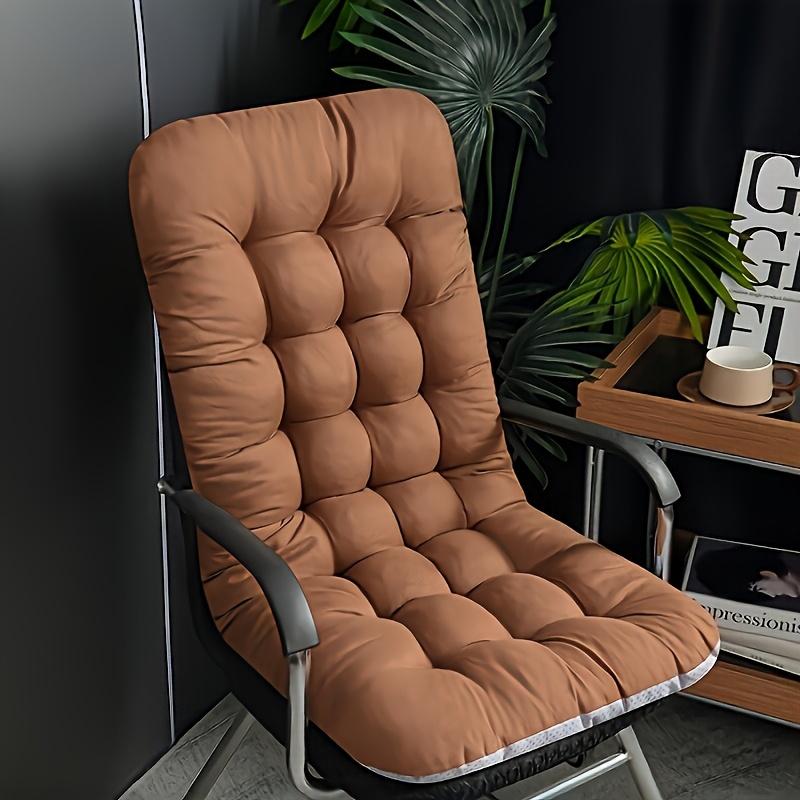 1 шт. Эргономичная утолщенная подушка для сиденья, Всесезонная полиэстеровая подушка для стула с сетчатым узором, Мягкий прочный дизайн с песочной текстурой