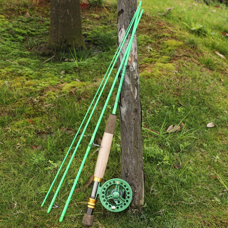 SOUGAYILANG Flying Fishing Set Carbon Fiber Fly Fishing Rod and CNC Machined Metal Fishing Reel