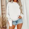 Women Winter Tops Women's Long Sleeve Sweatshirt Casual  Loose Fit Pollover Fleece Tops
