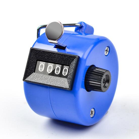 Ручной счетчик с 4-значным числом, счетчик-кликер для тренировок, вязания, рыбалки, гольфа, спортивных мероприятий, ручной механический счетчик шагов