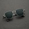 New  Steampunk Men's Sunglasses Personalized Metal Springs Indian Sunglasses Lentes  Hombre