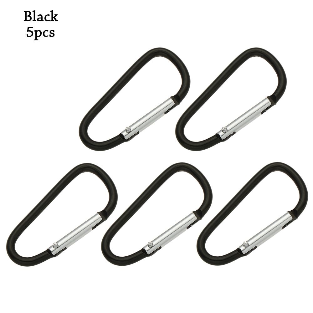 Safety Multicolor Aluminium Camping Hiking Hook Buckle Keychain Climbing Button Alloy Carabiner