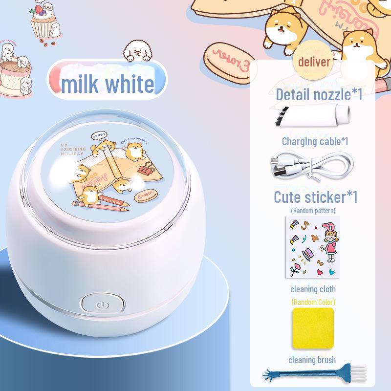 Настольный пылесос Deli для крошек от ластика и карандашной стружки, пыли с клавиатуры и уборки студенческого стола