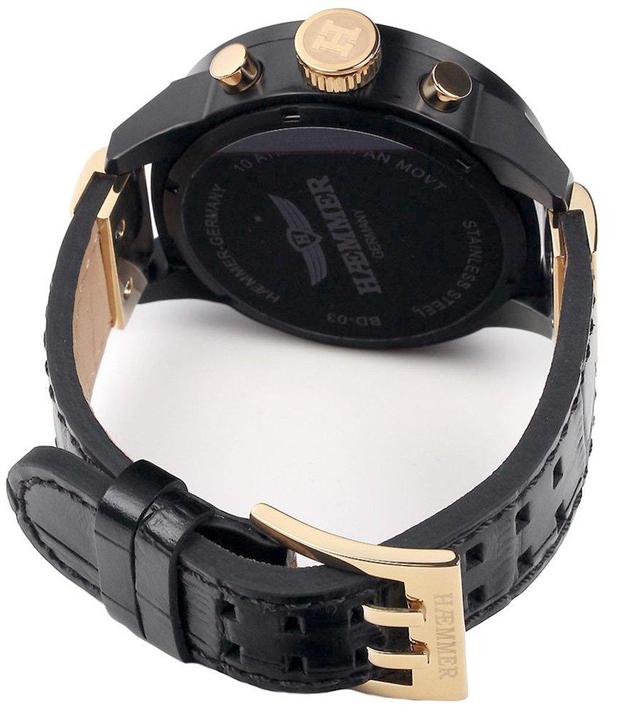 Часы Hemmer Немецкий бренд Унисекс Японский кварцевый хронограф 45 мм 10 АТМ Ограниченная серия 999 экземпляров Dark Secret BD-03 [Товар]