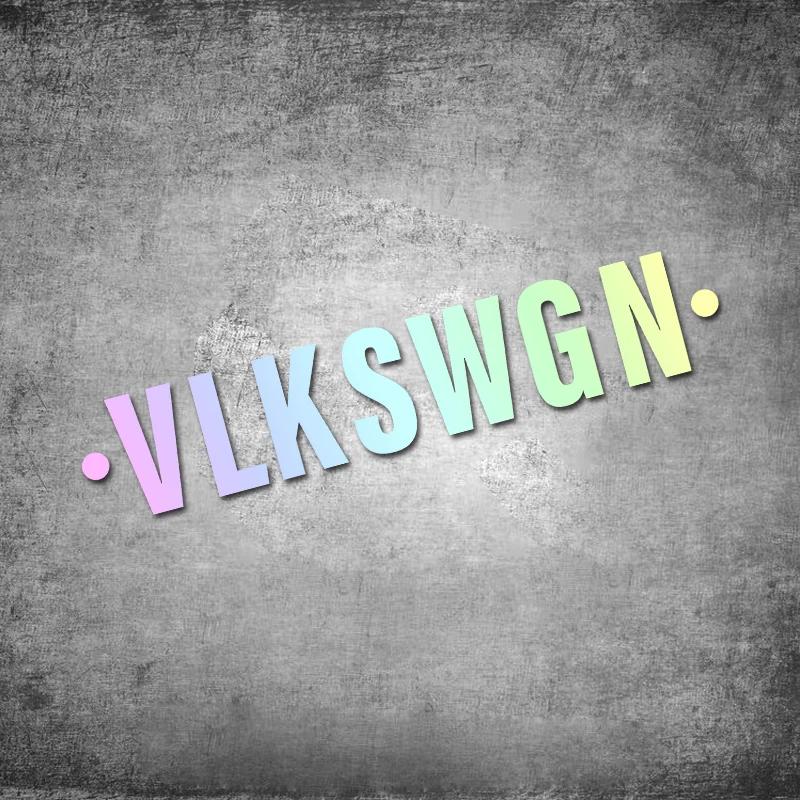 1 шт. Новые автомобильные наклейки VLKSWGN Водонепроницаемые наклейки на переднее и заднее стекло автомобиля Креативная отделка кузова автомобиля для Vlkswagn VW