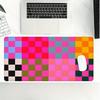 Colorful Checkered Gaming Mouse Pad And Desktop Pad Mouse Mat One Piece Mouse Pad Protector Escritorio