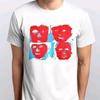 Футболка Rock Talking Heads Remain Все размеры S M L XL XXL 3 4 XL Черный Белый