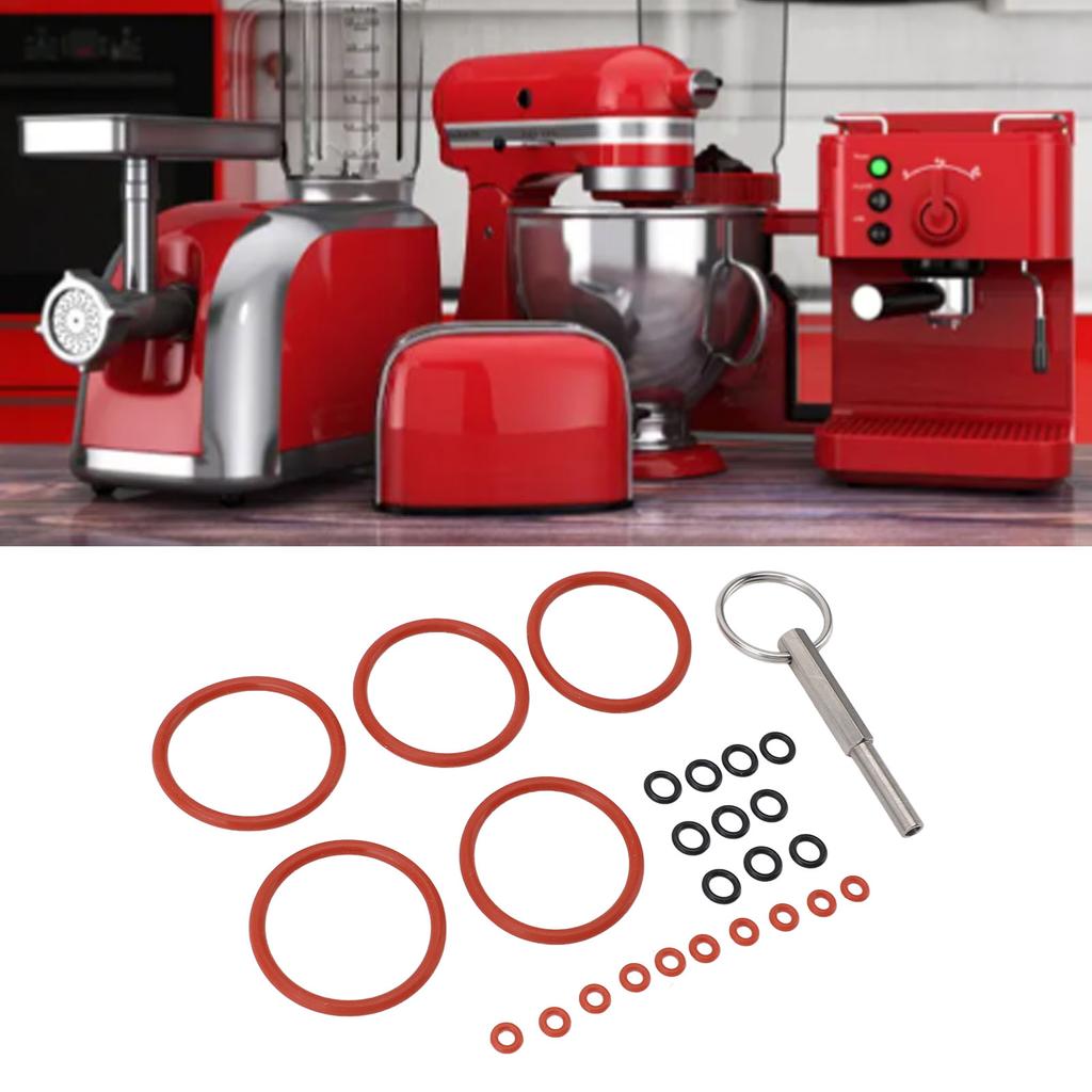 25 шт. набор уплотнительных прокладок для кофемашины силиконовая замена O-образного контура с инструментом для ремонта для Coffee Mac